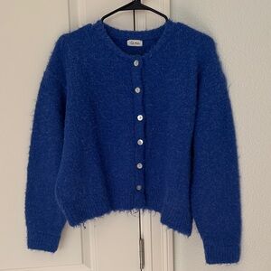 Chic Blue Cardigan Sweater